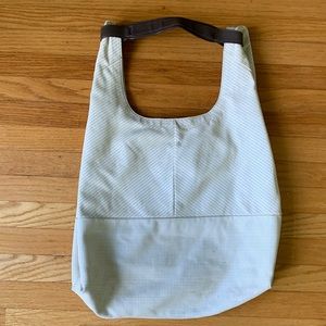 Splendid leather micro dot bucket bag with magnetic closure